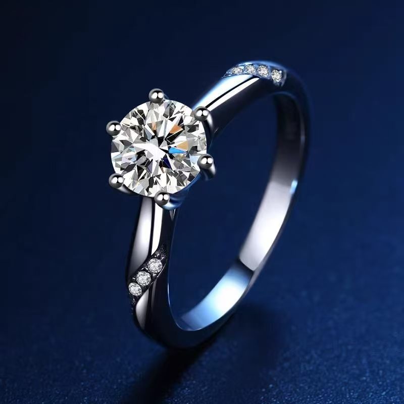 Ring with small zirconia stones